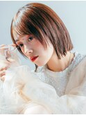 【Fumiya】切りっぱなしボブ　ミディアムショート　レイヤーボブ