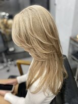 ウェイビー 桜木町店(WAVY) ブロンドミディアムレイヤー