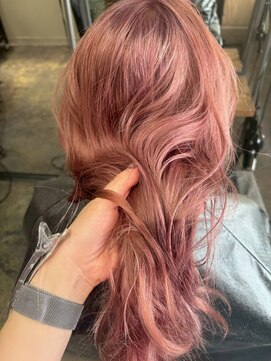 エクーエルム 心斎橋(ECOO yelm) ブリーチ/ダブルカラー/ピンクベージュ/ハイトーン