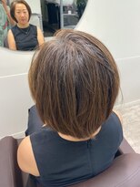ジービージー(GBG) くびれショートボブ40代50代グレイカラー白髪染め白髪ぼかし