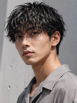 リット バイ フィフス 天文館店(Lit. by fifth)&nbsp;ワイルドパーマ ツーブロック 波巻きスパイラルパーマ