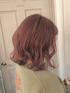 ロンドアベニール 北千住(Lond avenir) 【Lond avenir本田奈穂美】ピンクアッシュのツヤカラー