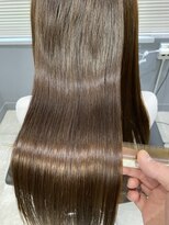 小顔オリーブカラーボブルフハイライトカラークールショート