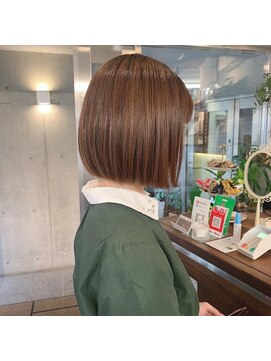 ギフトサニーサイド(gift sunny side) ミニボブ＊縮毛矯正でまとまり◎