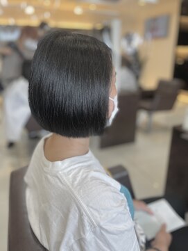 フォルテ 草薙店 切りっぱなしボブ　エアリーロング　美髪　ピンクブラウン