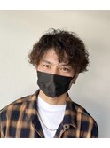 波巻きパーマ