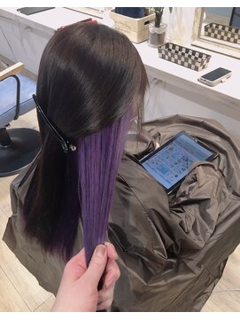 ヘアー リゾート グロウ(hair resort GROW) GROW緑橋☆インナーカラー!バイオレット
