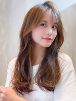 アグ ヘアー ラヴィール 長岡天神店(Agu hair ravir) 《Agu hair》ナチュラルかきあげロング