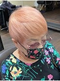 ★ペールオレンジ ヘアカラーショート★【SOMEBRIDGE亀有】