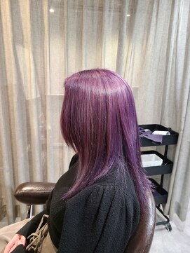 アニュー ヘア アンド ケア(a New hair&care) 20代30代艶感ストレート♪髪質改善カラーラベンダー