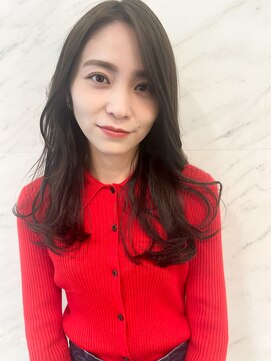 ソワリー 栄(THOiRY) THOiRY【女性らしい柔らかヘア】似合わせ小顔艶髪ゆる巻きロング