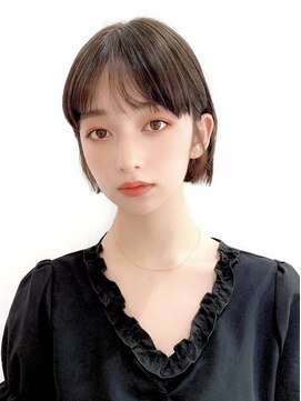 マティエ 銀座(Matie) ボブウルフ外国人風カラーオリーブグレージュ透明感20代30代40代