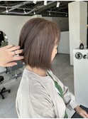 透明感ブリーチなし白髪ぼかし