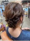 結婚式お呼ばれヘアアレンジ/ゆるふわアレンジ