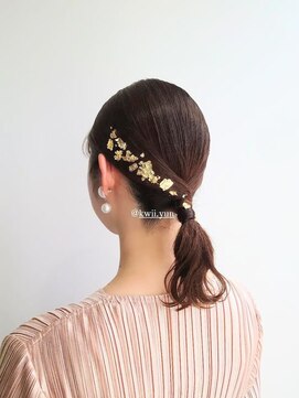 コークス 原宿 表参道(COKETH) ★タイトポニーに金箔ヘアはいかが?