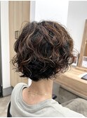 ショート×ミックスパーマ