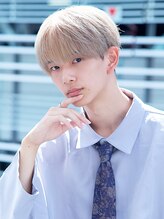 透明感抜群ミルクティーベージュ×シースルーマッシュ