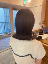 クラップス 綱島店(CLAPS)&nbsp;アッシュグレージュ/アッシュベージュ/切りっぱなしミディアム