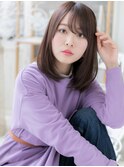 斜めバング大人可愛いツヤ髪エアストレートc6越谷20代30代40代