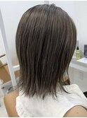 くびれウルフ◎くすみベージュ◎アッシュ/細めハイライト本厚木