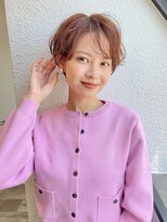 ナツヤ(NATSUYA) 前髪ありショートゆるふわウェーブ30代40代