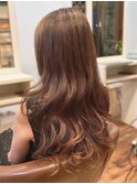 白髪染め白髪ぼかし大人かわいいミディアムショートボブ40代50代