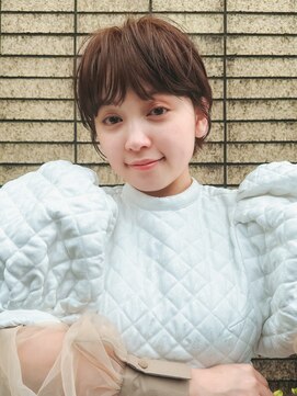 ソソ(soso) マロンベージュショート/グレージュ/ブリーチカラー/横浜