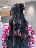 美髪おくれ毛韓国前髪カットヘアロング_ba550562