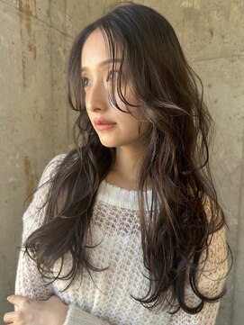 プロス(Pros) 透明感グレージュ/ニュアンスパーマ/ロングレイヤー/表参道