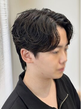 ビッケメンズヘア(Vicke Men's hair) フェザーパーマセンターパートダウンパーマニュアンスパーマ韓国