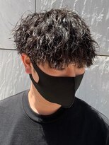 ジーニー 新百合ヶ丘(Genie) ダークアッシュニュアンスパーマ韓国マッシュベリーショート