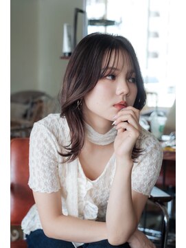 アンリオ ティエラ(an rio TIERRA) 顔周りデザインカット　ミディアムボブ