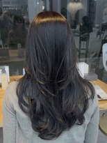 ビューブルー 亀戸錦糸町(VIEW BLUE)&nbsp;美髪カールピンクブラウンヘアメイクセミディ似合わせ前髪