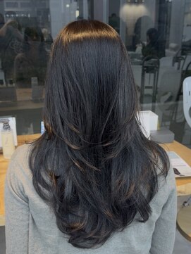 ビューブルー 亀戸錦糸町(VIEW BLUE) 美髪カールピンクブラウンヘアメイクセミディ似合わせ前髪