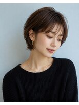 ライクバイコトナ 越谷(RIKE by kotona)&nbsp;ショートボブ髪型20代30代40代50代前髪あり前髪なし面長丸顔越谷