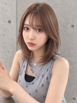 シー バイ ロンド 新宿(Sea by Lond)&nbsp;ワンホンレイヤ ー×ダークブルー[デジタルパーマ/ボブ/韓国]