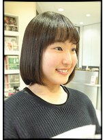 メタ(META) アクアパック縮毛矯正(ストレート)+カット!(前下がりのボブ)