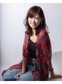 ゆるふわロングボブ