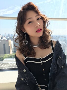 アクシス 栄ガスビル店(`AXIS) AXIS【naya's style】オルチャンベイビーバングカールミディ♪