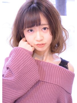 ヘアーサロン クレア(Hair salon Crea) 【Crea】ボブ×無造作ウェーブ