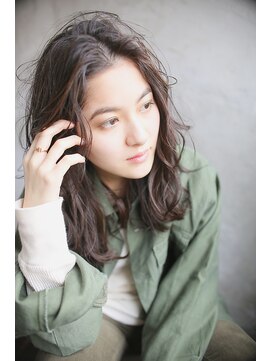 ソイ 下北沢(soi) ミディアム×ノーバング×ウェーブ【soi下北沢】