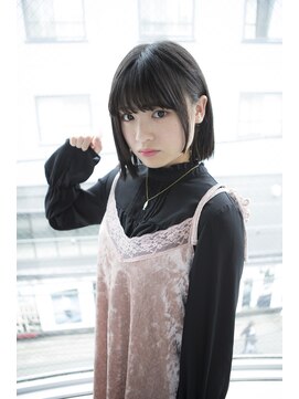 サロンドミルク 原宿(salon de MiLK) 【salon de MiLK 原宿】耳かけ切りっぱなしボブ