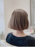 シフォンベージュ×ボブ×バイカルテトリートメント