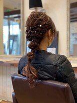 フルビューティーサロンフェリーチェ(felice)&nbsp;結婚式お呼ばれアップスタイル