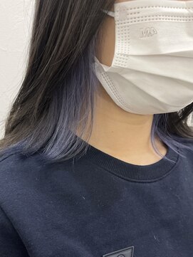 キラ 原宿(KILLA) インナーカラーミディアムショコラベージュボブウルフグレージュ