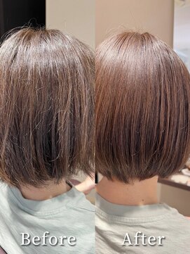 シンリア(ShinLia) 20代30代大人可愛い髪質改善小顔艶感ボブミルクティーベージュ