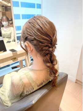 ピーディーフィノ 大通(PD fino) 編みおろしアレンジ♪