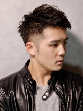 エムスラッシュ 横浜元町店(M.SLASH) アップバング/小顔矯正立体カット/束感ショート/フェード/元町