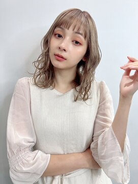 ディレクト 新宿(Direct) ハイトーンカラー×オン眉バング☆