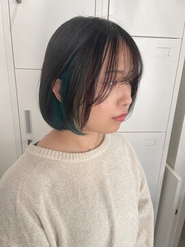 レシピ ラ クレア(recipe la couleur) インナーカラー グリーン